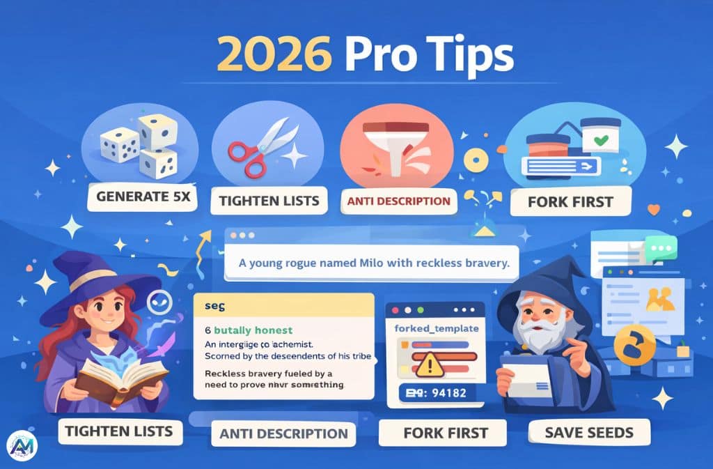 Perchance AI Character Generator pro tips
