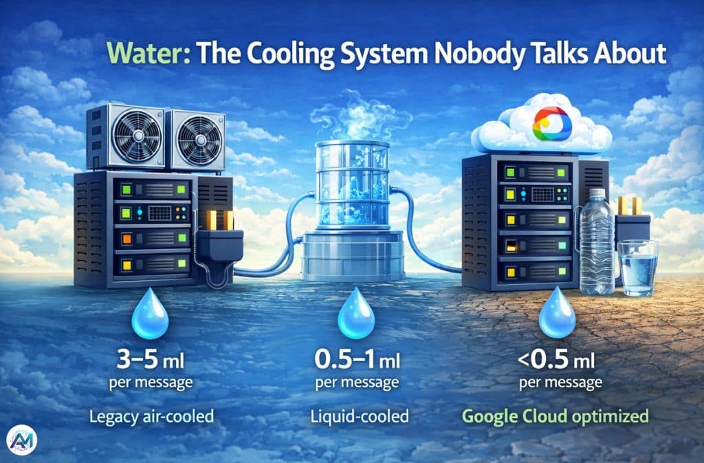 Estimated water use per C AI interaction